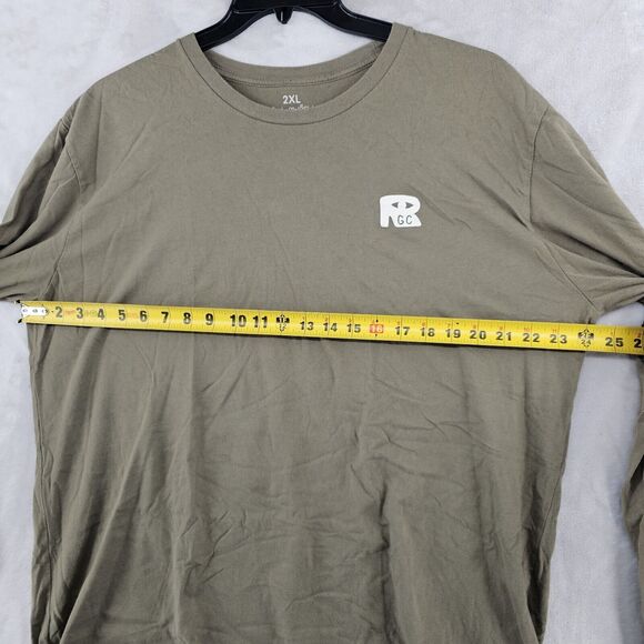 Random‎ Golf Club Mens Size 2Xl Green Graphic Long Sleeve T-shirt - Picture 6 of 6